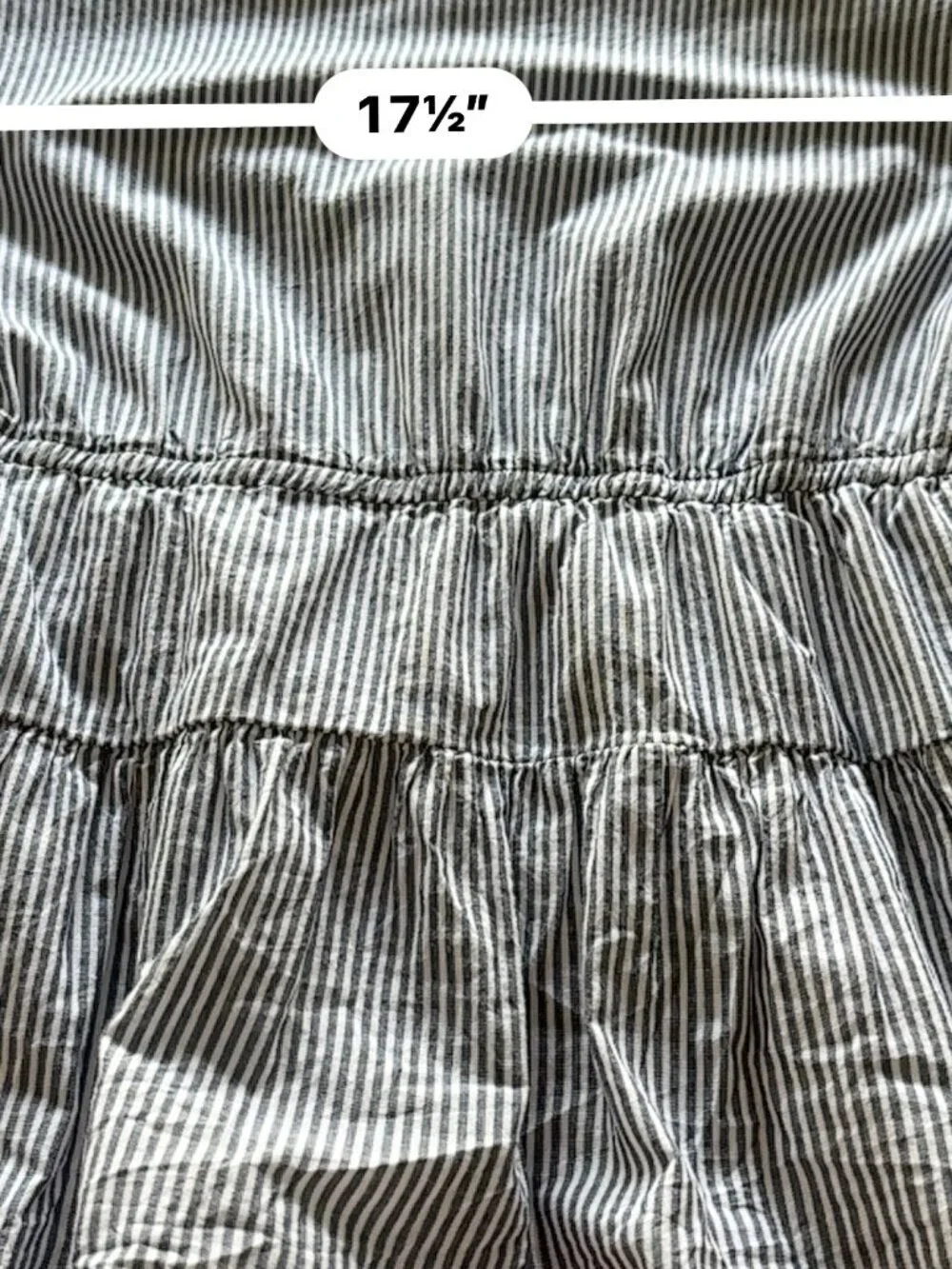 J.Crew Navy White Stripe Long Sleeve Tiered Midi Dress Size 12 Wedding Guest
